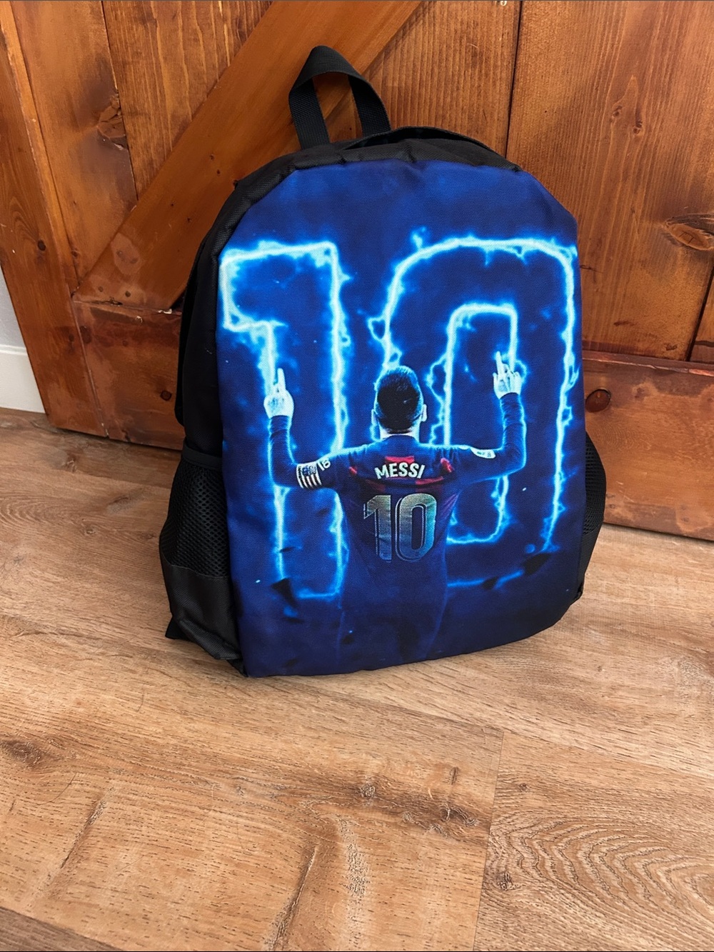 Blue Messi No.10 Graphic Backpack - Unbranded